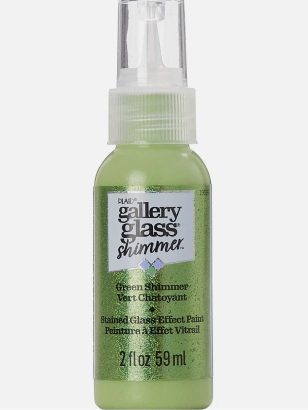 FolkArt Gallery Shimmer Green Stained Glass Effect Paint - Green